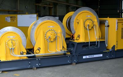 Abrasive Blasting and Industrial Coatings for Self Contained Diesel Hydraulic Triple Winch Unit